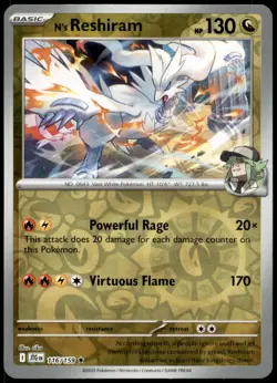 N's Reshiram 116/159 Rare Journey Together Pokemon Reverse Holo Near Mint - Image 1