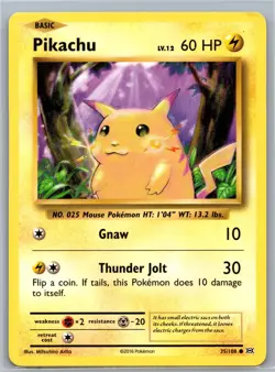 Pikachu 35/108 C Evolutions LP Pokemon - Image 1