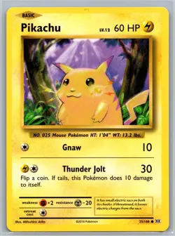 Pikachu 35/108 C Evolutions LP Pokemon - Image 1