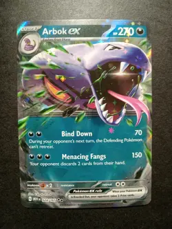 Pokemon TCG Arbok ex Scarlet & Violet - 151 024/165 Holo Double Rare - Image 1