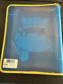 ToySite Pokemon TCG 3-Ring Zipper Binder 9-Pocket 90 Card 1999 Blue/Yellow - Image 2
