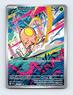 NM Toedscool 201/198 Scarlet & Violet Base Set Illustration Rare Pokemon Card - Image 1