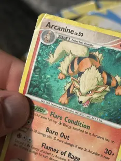 2009 Pokemon Rising Rivals ARCANINE Holo 1/111 DMG - Image 2