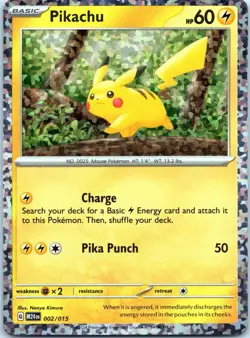 Pikachu 002/015 Holo P McDonald's Promos 2024 Holo NM - Image 1