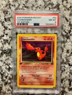 3 Vntg Pokemon Charmander, incl One 1st Edition PSA graded NM Mint, 1 Japanese - Image 5