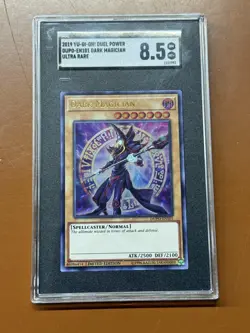 Dark Magician #DUPO-EN101 Ultra Rare Yu-Gi-Oh Yugioh SGC 8.5 Holo Card MW - Image 1