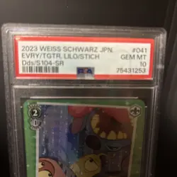 2023 Weiss Schwarz Disney 100 Everyone Together Lilo Stitch 41SR PSA 10 Gem Mint - Image 3