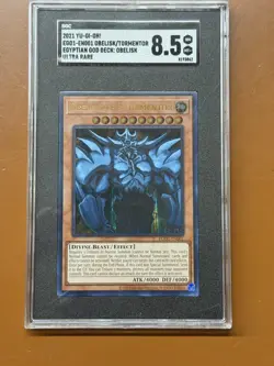 Oblisek The Tormentor #EGO1-EN001 Ultra Rare Yu-Gi-Oh Yugioh SGC 8.5 Card MW - Image 1