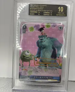 sulley mike sully pxr s94-t42 sp bgs 10 black label weiss schwarz pixar disney - Image 1