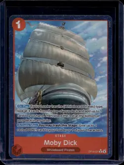 Bandai One Piece Card Game Moby Dick OP16-021 Rare Foil Alt Art Stage ENG - Image 1