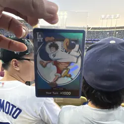 2026 ONE PIECE LOS ANGELES DODGERS MONKEY D LUFFY DON CARD PROMO 7/2/26 NEW - Image 1