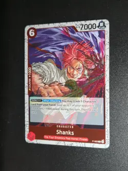 One Piece CCG Shanks Pirate Foil P-083 Promo PRB02 The Best Vol.2 English NM - Image 1