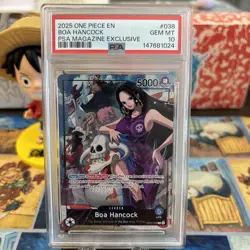 One Piece CCG Boa Hancock PSA Magazine Exclusive Promo OP07-038 PSA 10 Gem Mint - Image 1