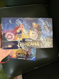 Disney Lorcana: Whispers in the Well Trove and Booster box. 32 packs total - Image 2