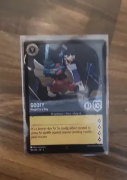 2023 Disney Lorcana The First Chapter Goofy 189/204 Foil Knight For a Day - Image 1