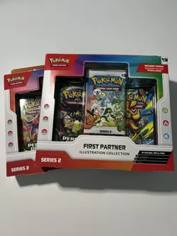Pokemon TCG First Partner Illustration Collection Series 2 Sealed Box x2 - Image 1