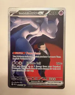 NM-Mint Team Rocket's Mewtwo ex - 281/217 - SIR Pokemon Ascended Heroes - Image 1