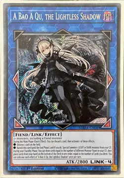 A Bao A Qu, the Lightless Shadow SUDA-EN049 Secret Rare 1st Ed - Image 1