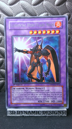 | Yugioh Elemental Hero Flare Neos DP03-EN013 1st Rare Duelist Pack Jaden NM- | - Image 1