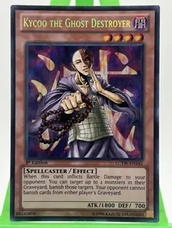 Yu-Gi-Oh Kycoo the Ghost Destroyer LCYW-EN242 Secret Rare 1st Edition NM LC3 - Image 1