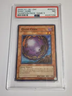 YUGIOH CP05-EN002 GIANT GERM SUPER RARE PSA 7 NEAR MINT #44267296 - Image 1