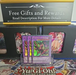 Playset 3x Fiendsmith's Desirae RA04-EN056 YuGiOh Ultra Rare - Image 1