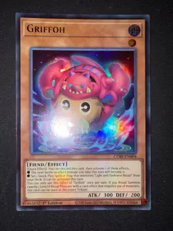 Yu-Gi-Oh! Chaos Origins Griffoh CORI-EN004 Ultra Rare 1st Edition - Image 2