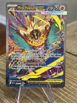 Mega Hawlucha EX SIR 283/217 Ascended Heroes Special Illustration Rare Pokemon - Image 1