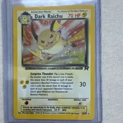 The Pokemon Company Team Rocket Dark Raichu Holo Secret Rare Unlimited 83/82 EN - Image 1