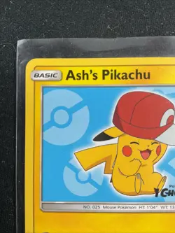 Ash's Pikachu SM111 and SM113 Black Star Promo Pokemon Card 2017 VLP Condition - Image 3