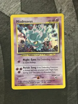 Misdreavus 11/64 Neo Revelation Holo Rare Unlimited Pokemon LP - Image 3
