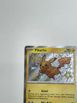 Pokemon TCG: Paldean Fates: 131/091: Pikachu Baby Shiny Holo Rare NM - Image 2