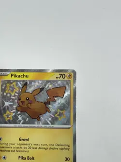 Pokemon TCG: Paldean Fates: 131/091: Pikachu Baby Shiny Holo Rare NM - Image 3
