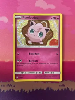 Pokemon Card Jigglypuff Rondoudou FRENCH McDonalds Holo Rare 35/40 Near Mint - Image 1