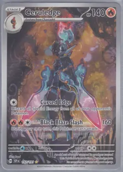 Pokemon Surging Sparks English Ceruledge Illustration Rare IR 197/191 SSP - Image 1
