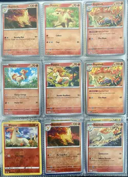 Pokemon TCG Ponyta & Rapidash Cards Bundle X13 Silver Tempest Reverse Holo - Image 1