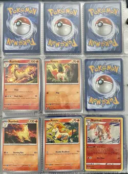 Pokemon TCG Ponyta & Rapidash Cards Bundle X13 Silver Tempest Reverse Holo - Image 2