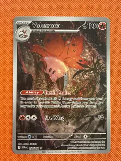 Volcarona 100/086 Illustration Rare Pokemon TCG Black Bolt Full Art Near Mint - Image 1