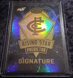 2026 Select AFL Carlton Nab Rising Star Prediction card. - Image 1