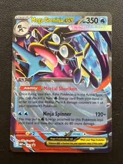 Mega Greninja ex MEP 081 Black Star Promo Pokemon Near Mint - Image 1