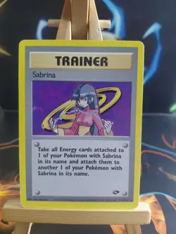 Pokemon TCG Sabrina Gym Challenge Rare Trainer 110/132 2000 English Unlimited - Image 1