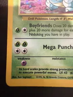 NIDOQUEEN 7/64 JUNGLE POKEMON NM-LP UNLIMITED HOLO RARE - Image 5
