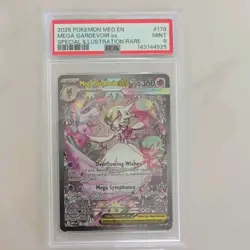 Pokemon TCG Mega Gardevoir EX Special Illustration Rare Card 178/132 PSA Mint 9 - Image 1