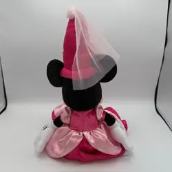 Disney Parks 17" Minnie Mouse Princess, pink satin dress, stuffed animal, plush - Image 5