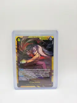 Crocodile OP14-120 Secret Rare The Azure Sea's Seven One Piece Foil Near Mint - Image 1