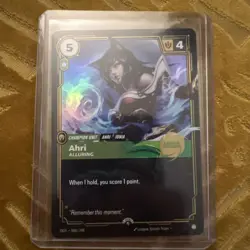 Riftbound Ahri Alluring Launch Promo Foil English OGN 066/298 League of Legends - Image 1
