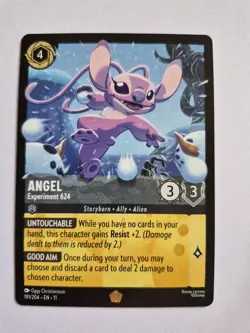 Angel Experiment 624 Legendary 191/204 Non Foil Winterspell Lorcana - Image 1