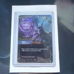 Ahri Inquisitive Riftbound TCG OGN 119a/298 Alt Art Foil NM - Image 1