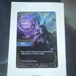 Ahri Inquisitive Riftbound TCG OGN 119a/298 Alt Art Foil NM - Image 2