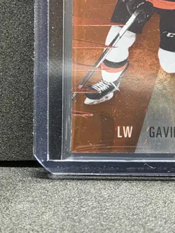 Gavin McKenna 2023-24 UD CHL SP Game Used Orange Foil /499 Toronto Maple Leafs - Image 4